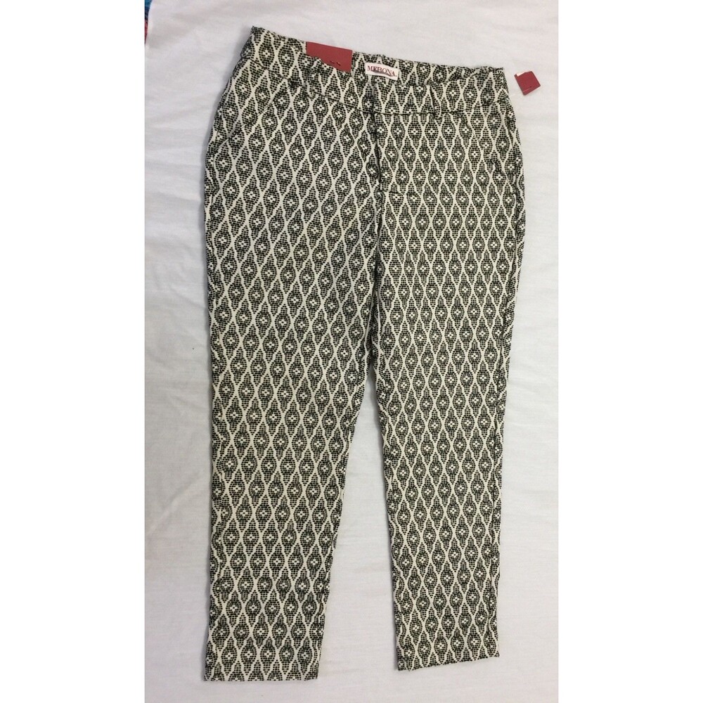 NWT MERONA HIGHER MID RISE STRAIGHT HIP THIGH ANKLE PANTS SIZE 4